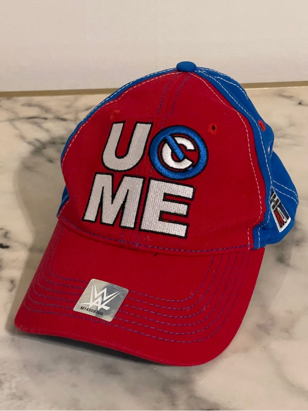 Men’s John Cena Farewell Tour 2024 The Last Time is Now Snapback Hat Red Blue
